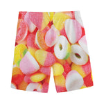 Sweet Gummy Print Men's Sports Shorts