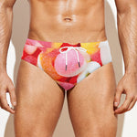 Sweet Gummy Print Men's Swim Briefs