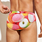 Sweet Gummy Print Men's Swim Briefs