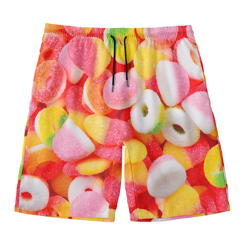 Sweet Gummy Print Men's Swim Trunks
