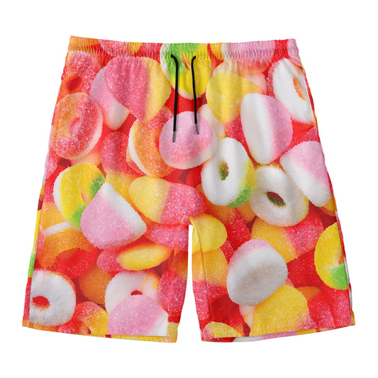 Sweet Gummy Print Men's Swim Trunks