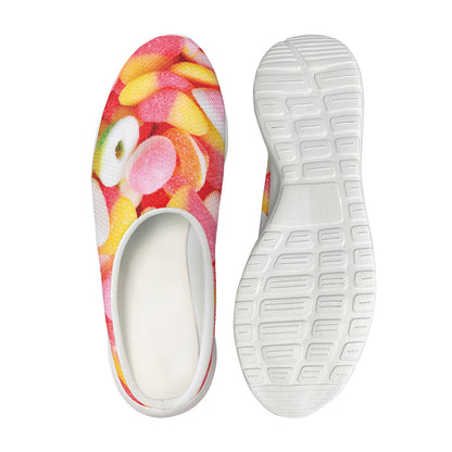 Sweet Gummy Print Mesh Casual Shoes