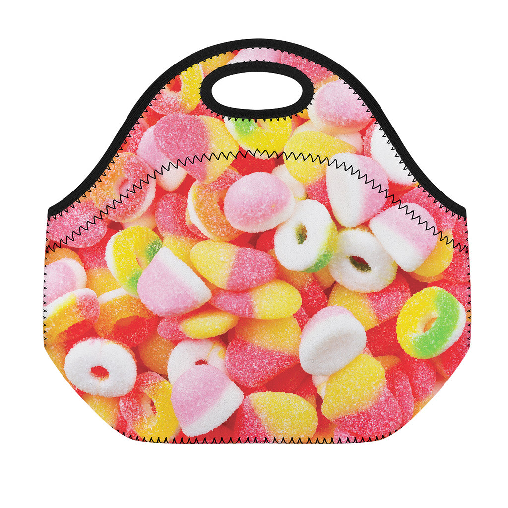 Sweet Gummy Print Neoprene Lunch Bag