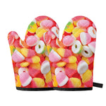Sweet Gummy Print Oven Mitts