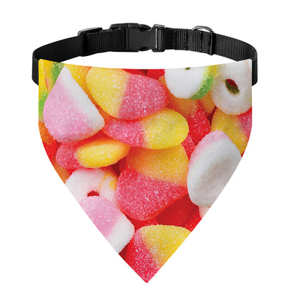 Sweet Gummy Print Over The Collar Dog Bandana