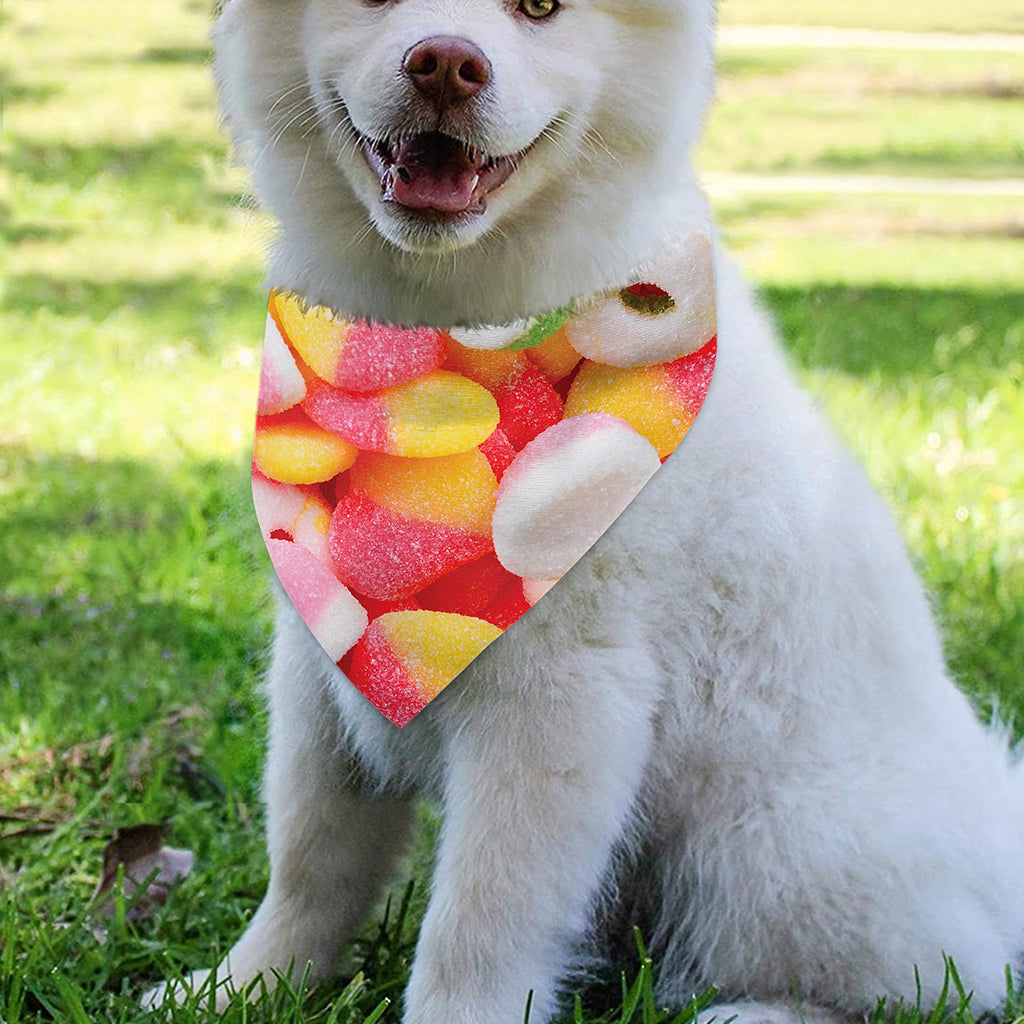 Sweet Gummy Print Over The Collar Dog Bandana