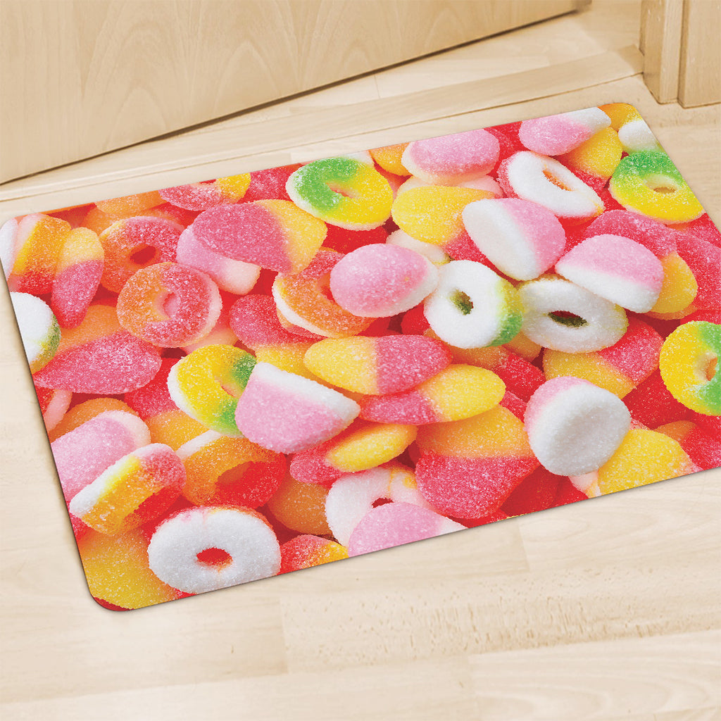 Sweet Gummy Print Polyester Doormat