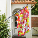 Sweet Gummy Print Polyester Flag