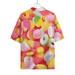 Sweet Gummy Print Rayon Hawaiian Shirt