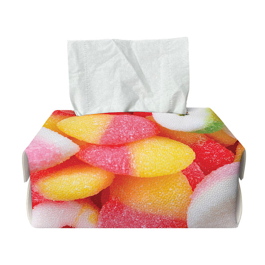 Sweet Gummy Print Rectangle Tissue Box Cover