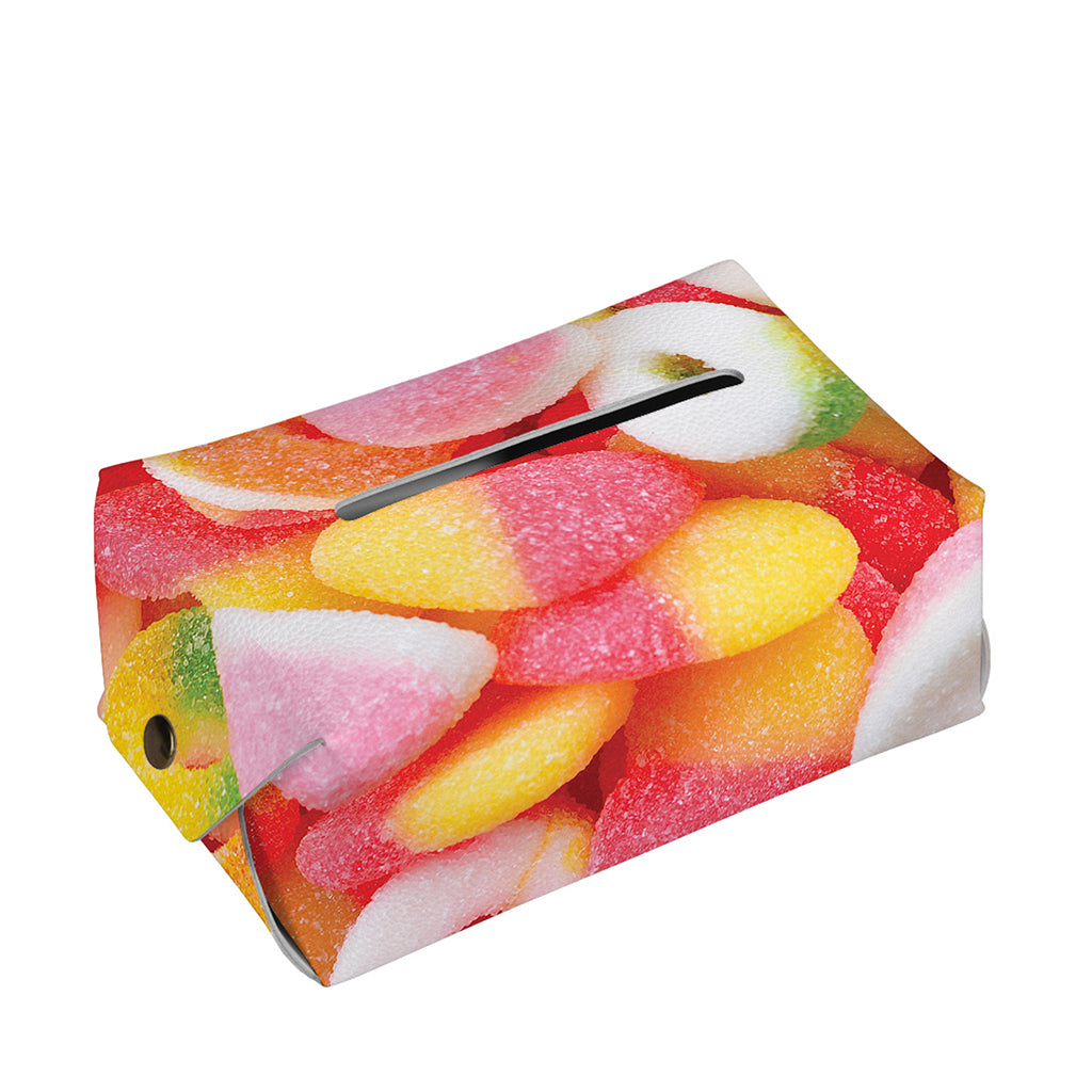 Sweet Gummy Print Rectangle Tissue Box Cover