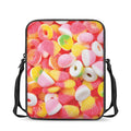 Sweet Gummy Print Rectangular Crossbody Bag