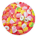 Sweet Gummy Print Round Blanket