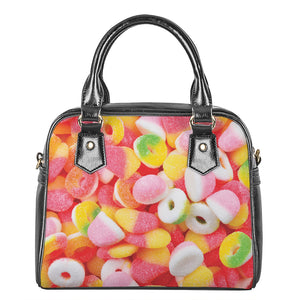Sweet Gummy Print Shoulder Handbag