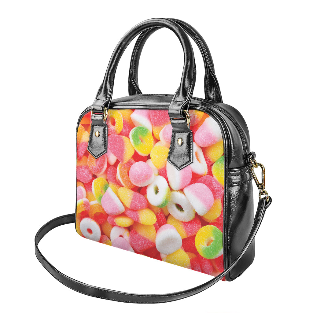 Sweet Gummy Print Shoulder Handbag