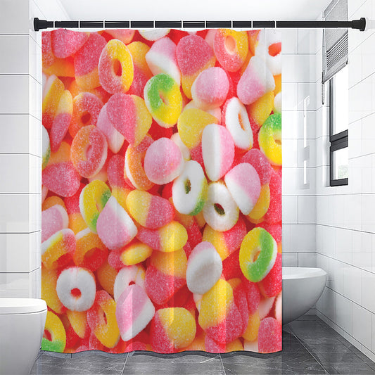 Sweet Gummy Print Shower Curtain
