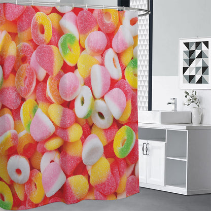 Sweet Gummy Print Shower Curtain