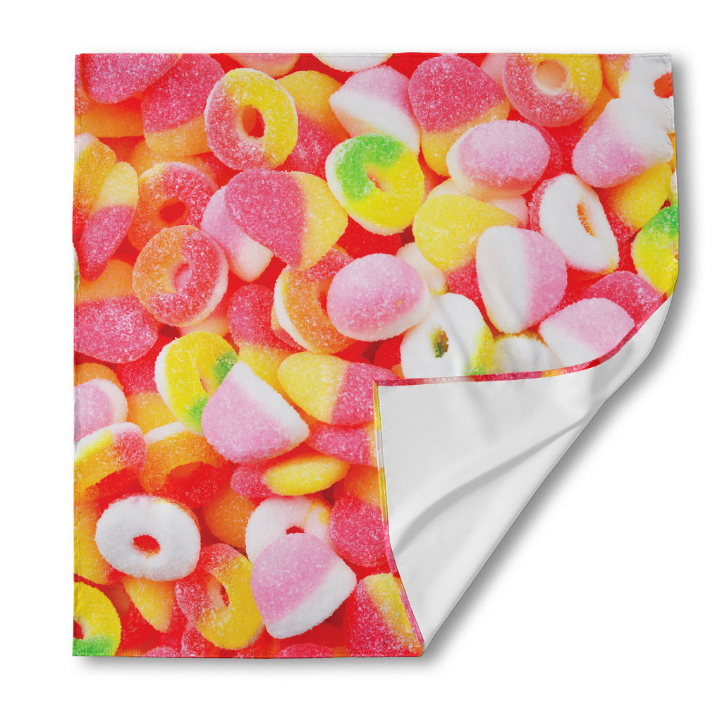 Sweet Gummy Print Silk Bandana