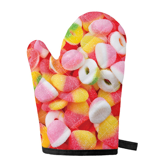 Sweet Gummy Print Single Oven Mitt