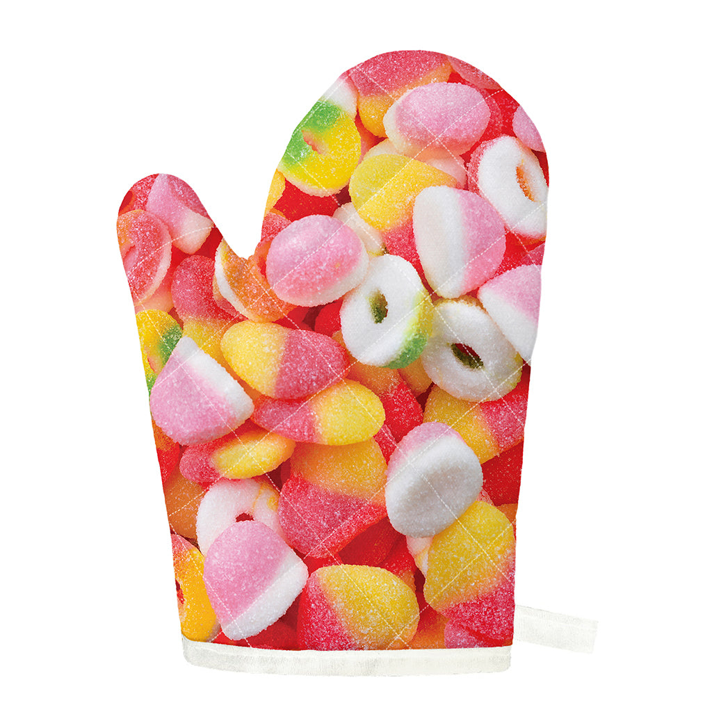 Sweet Gummy Print Single Oven Mitt