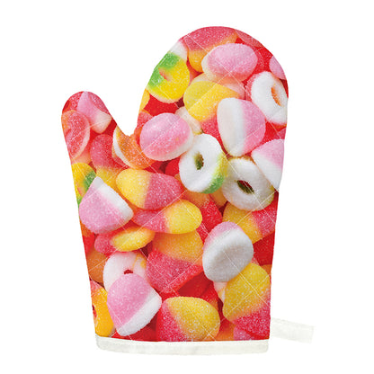 Sweet Gummy Print Single Oven Mitt