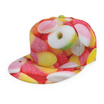 Sweet Gummy Print Snapback Cap
