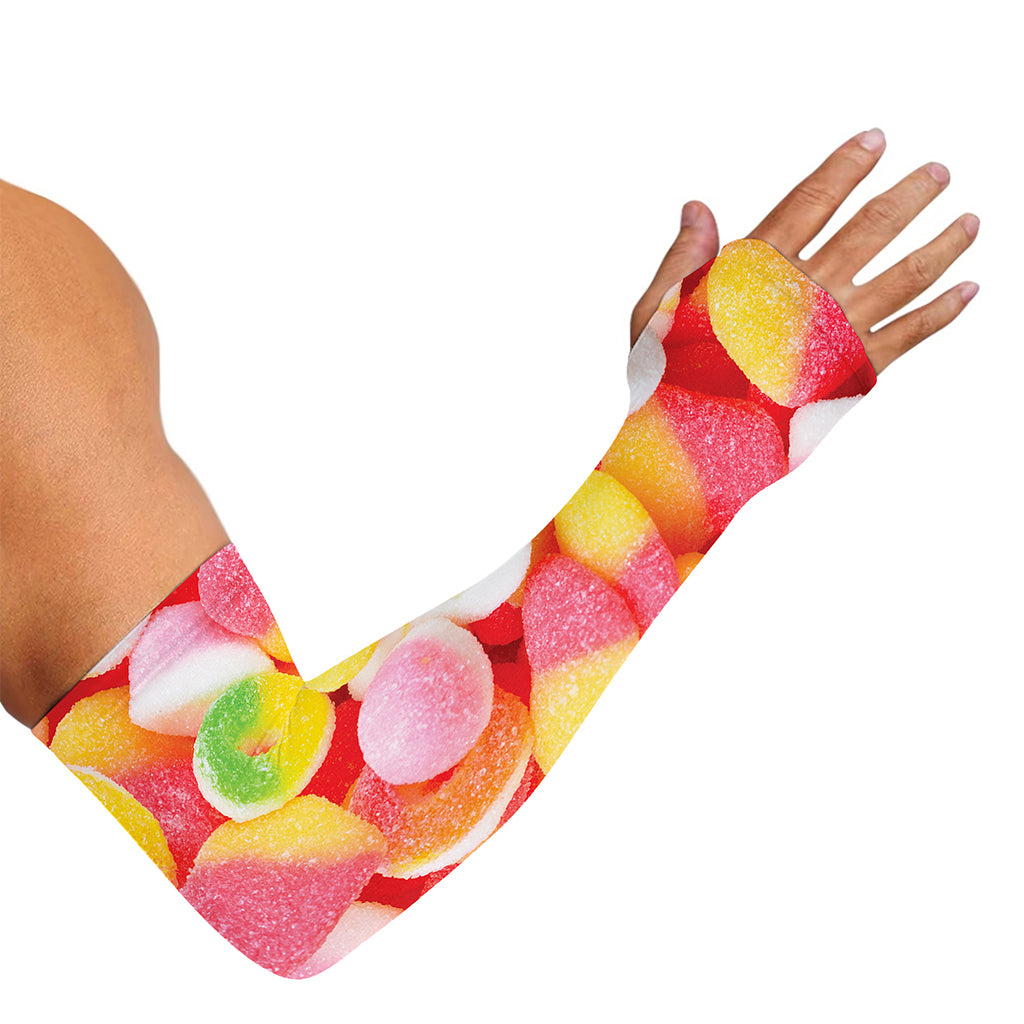 Sweet Gummy Print Sun Protection Arm Sleeves