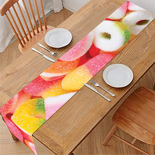 Sweet Gummy Print Table Runner
