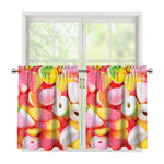 Sweet Gummy Print Tier Curtains