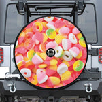 Sweet Gummy Print Tire Cover With Camera Hole