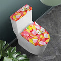 Sweet Gummy Print Toilet Lid And Tank Cover Set