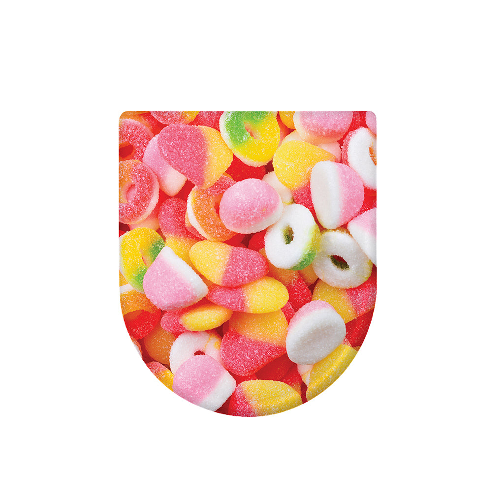 Sweet Gummy Print Toilet Lid Cover