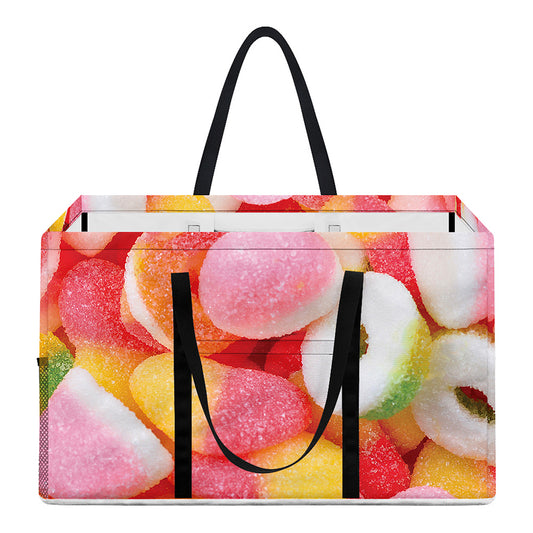 Sweet Gummy Print Utility Tote Bag