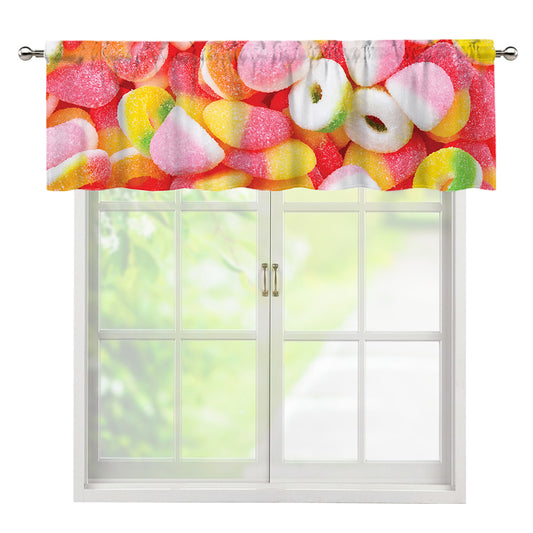 Sweet Gummy Print Window Valance