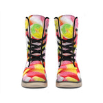 Sweet Gummy Print Winter Boots