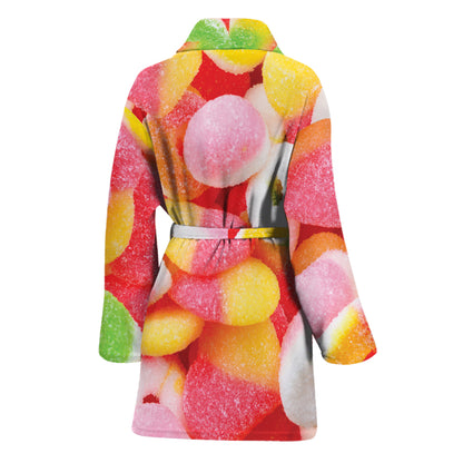 Sweet Gummy Print Women's Bathrobe