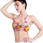 Sweet Gummy Print Women's Sports Bra