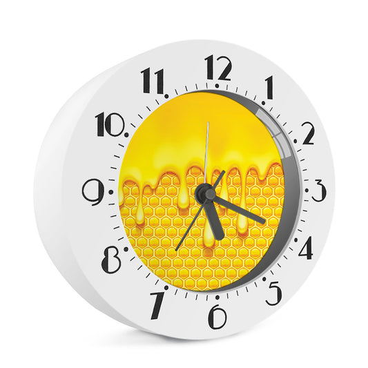 Sweet Honey Bee Hive Print Alarm Clock