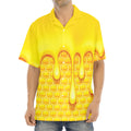 Sweet Honey Bee Hive Print Aloha Shirt