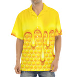 Sweet Honey Bee Hive Print Aloha Shirt