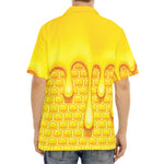 Sweet Honey Bee Hive Print Aloha Shirt