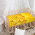 Sweet Honey Bee Hive Print Baby Crib Sheet