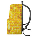 Sweet Honey Bee Hive Print Backpack
