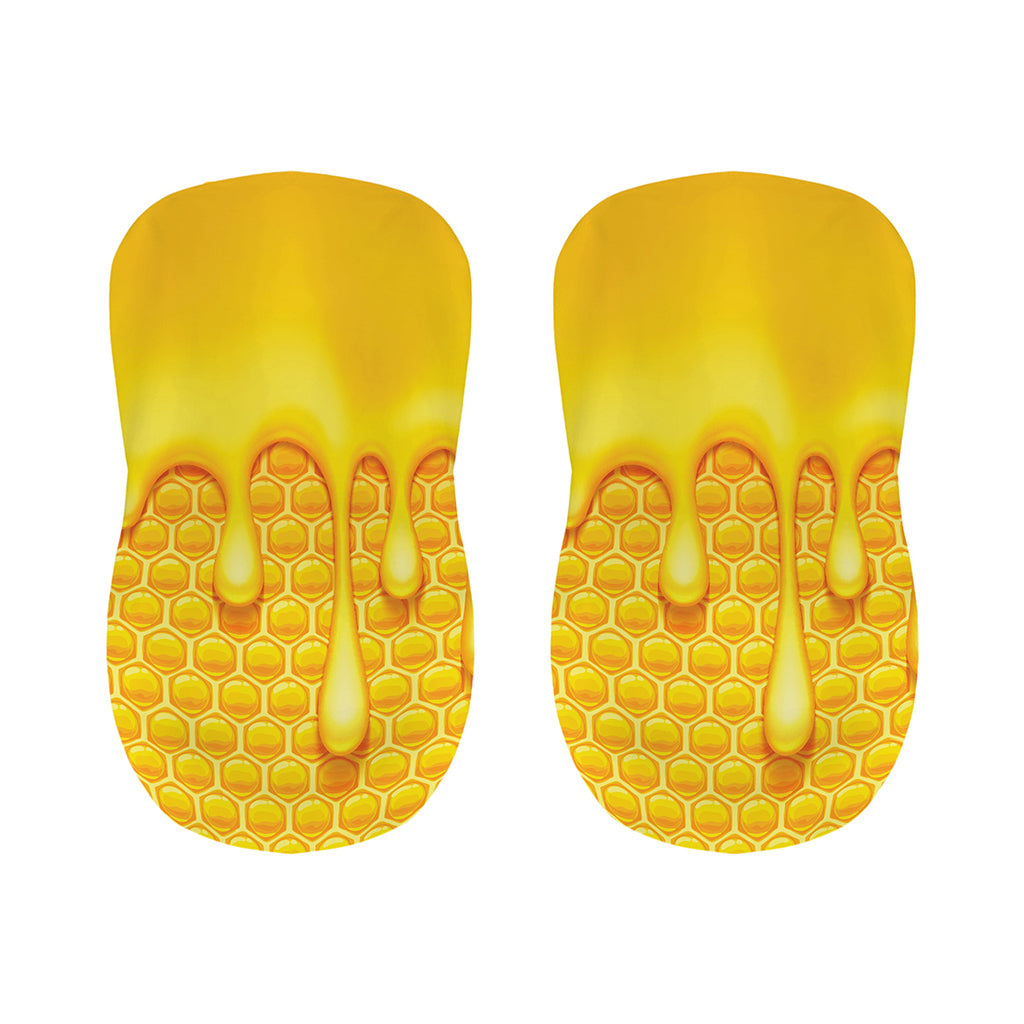 Sweet Honey Bee Hive Print Bar Stool Covers
