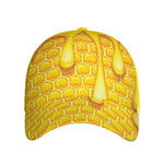 Sweet Honey Bee Hive Print Baseball Cap