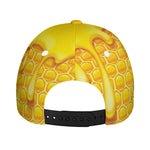 Sweet Honey Bee Hive Print Baseball Cap
