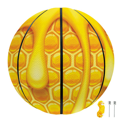 Sweet Honey Bee Hive Print Basketball