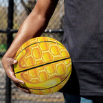 Sweet Honey Bee Hive Print Basketball