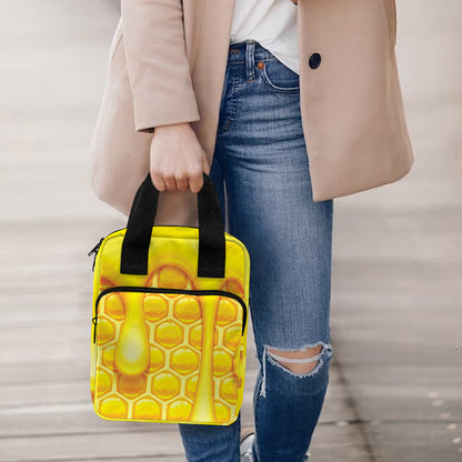 Sweet Honey Bee Hive Print Bible Tote Bag