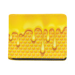 Sweet Honey Bee Hive Print Bifold Wallet
